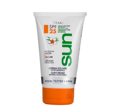 BIOEARTH SUN CREMA SOLARE 100% FILTRO MINERALE SPF 25