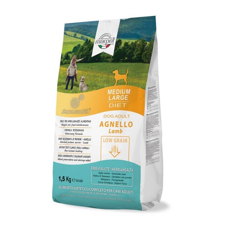 MEDIUM LARGE DIET DOG ADULT AGNELLO 1,5 Kg MARPET CANE