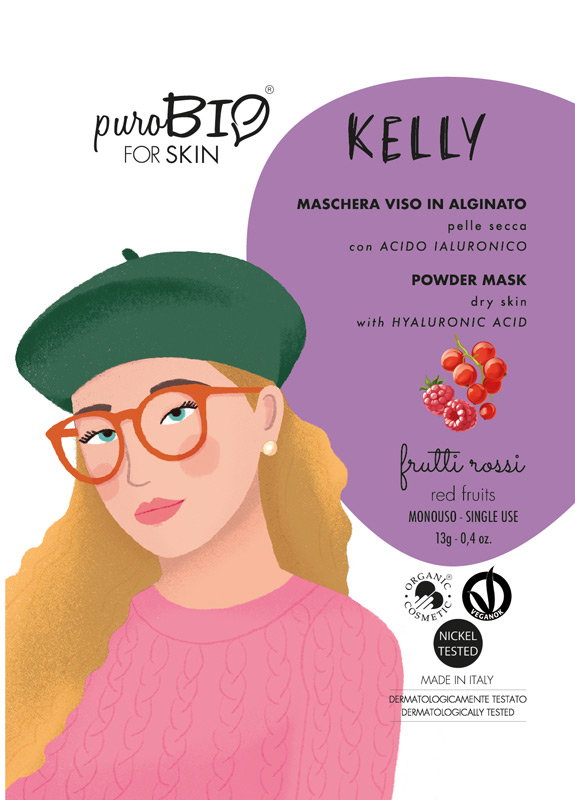 Maschera Viso Kelly puroBIO - Frutti Rossi