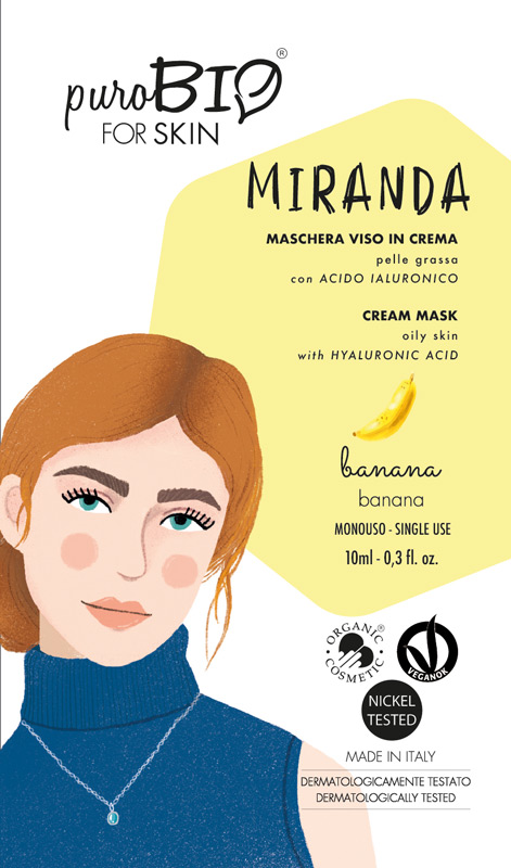 Maschera Viso Miranda puroBIO - Banana